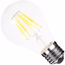 Ampoule LED E27 Filament 8W 220V COB A60 360°, qui bénéficie de la technologie LED COB Filament, grâce à laquelle vous avez u ...