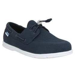Chaussures bateaux homme SEBAGO Monterey Navy - Cuir - Semelle caoutchouc - Bleu