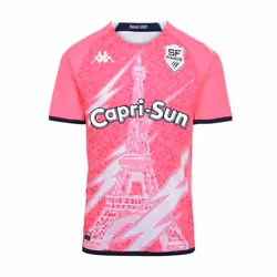 Maillot Rugby Stade Français Paris Domicile 2022/2023 - Kappa - Homme - Manches Courtes - Rose
