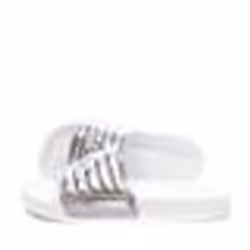 Claquettes pour Femme - Nolesit Sportswear - Blanc argenté - Confortable et polyvalent