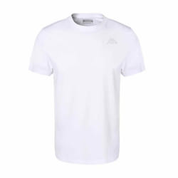 T-shirt homme Cafers - KAPPA - Blanc gris clair - manches courtes 100% coton