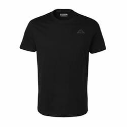 T-shirt Cafers pour Homme - KAPPA - Noir - Manches courtes - Multisport