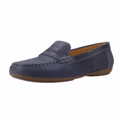 Mocassins Annytah Moc A Cuir Bleu