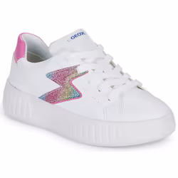 Basket Basse à Lacets Geox Junior Mikiroshi Synth.Lea