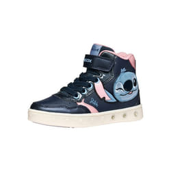 Basket Montante à Scratches Geox Skylin Girl Synt.Lea+Pea - Marine Rose