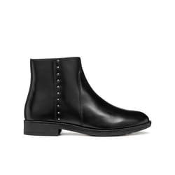 Bottines femme - GEOX - Jaylon 2 - Cuir - Noir - Hauteur moyenne