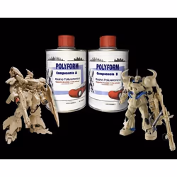 Résine Polyuréthane - POLYFORM - Beige - 1 kg - Bi composants A + B - Dureté élevée