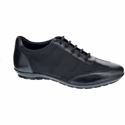 Basket Cuir Geox Symbol - Homme - Noir - Lacets plats - Confort exceptionnel