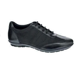 Basket Cuir Geox Symbol - Homme - Noir - Lacets plats - Confort exceptionnel