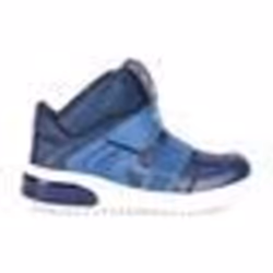 Basket Geox Enfant Xled Boy - GEOX - Version haute - À Scratch - Lacets plats - Rond