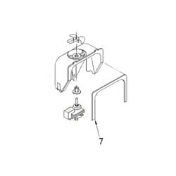Joint repère 7 d'origine (C00313555, C00195206) Réfrigérateur, congélateur ARISTON HOTPOINT, BAUKNECHT, IGNIS, IKEA, IKEA ELECTROLUX, IKEA WHIRLPOOL,