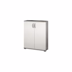 Buffets Pietra blanc mélaminé mélaminé En mélaminé/mélaminé épaisseur 18 mm, panneau arrière en MDF 3 mm. verni, 2 portes, po ...