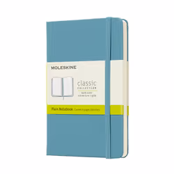 Moleskine Carnet Classic, Monochromatique, Bleu, Mat, 70 g/m², Couverture rigide, Adulte