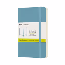 Moleskine Carnet Classic, Monochromatique, Bleu, Mat, 70 g/m², Couverture souple, Adulte