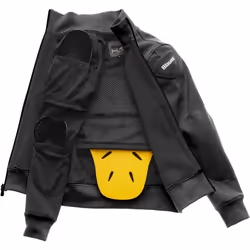 Blauer Easy Pro Veste textile moto, noir-gris, taille M pour Hommes