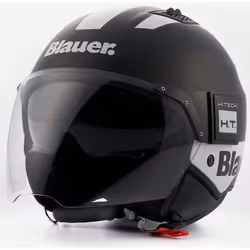 Blauer BET HT Casque Jet, noir-blanc, taille L pour Hommes