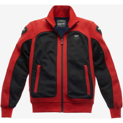 Blauer Easy Air Pro Veste textile de moto, noir-rouge, taille 2XL pour Hommes