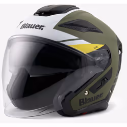 Blauer JJ-01 Casque jet, vert, taille 2XL pour Hommes