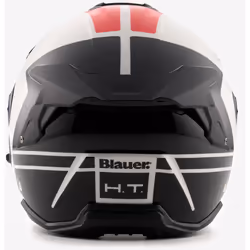 Blauer JJ-01 Casque jet, blanc-rouge, taille L pour Hommes