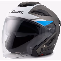 Blauer JJ-01 Casque jet, noir-bleu, taille XL pour Hommes