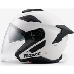 Blauer JJ-01 Monocolor Casque jet, blanc, taille L pour Hommes
