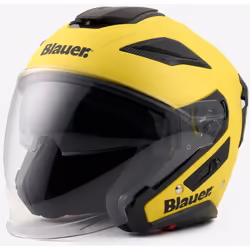 Blauer JJ-01 Monocolor Casque jet, jaune, taille L pour Hommes