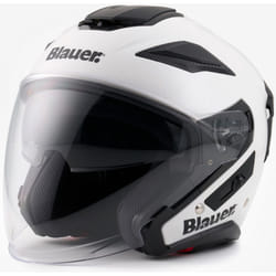 Blauer JJ-01 Monocolor Casque jet, blanc, taille S pour Hommes