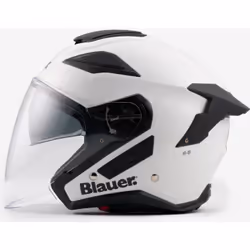 Blauer JJ-01 Monocolor Casque jet, blanc, taille XS pour Hommes