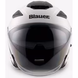 Blauer JJ-01 Monocolor Casque jet, blanc, taille XS pour Hommes