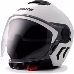 Blauer Demi Jet DJ-01 Monocolor Casque jet, blanc, taille 2XL pour Hommes