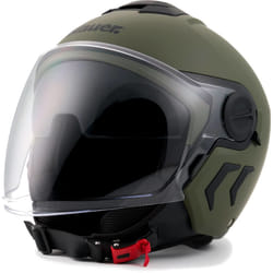 Blauer Demi Jet DJ-01 Monocolor Casque jet, vert, taille M pour Hommes