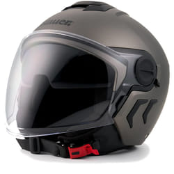 Blauer Demi Jet DJ-01 Monocolor Casque jet, gris, taille M pour Hommes