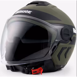 Blauer Demi Jet DJ-01 Graphic B Casque jet, vert, taille S pour Hommes