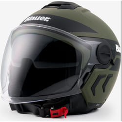 Blauer Demi Jet DJ-01 Graphic B Casque jet, vert, taille S pour Hommes