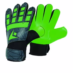 Gants de gardien enfant Macron Leopard - vert fluo/gris