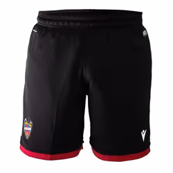 Short Extérieur - Levante Unión Deportiva - 2020/21 - Noir/Rouge - Homme - Respirant