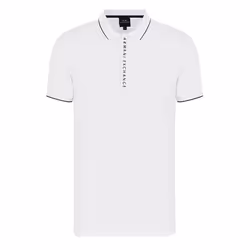 Polo zippé en coton  -  Armani exchange - M