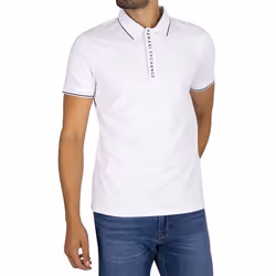 Polo zippé en coton  -  Armani exchange - XL