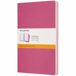 Moleskine Cahier, Monochromatique, Rose, 80 feuilles, 70 g/m², Papier ligné, Couverture rigide