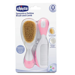 Chicco 00006569100000 brosse à cheveux et peigne Peigne pour cheveux Rose, Blanc 2 pièce(s)