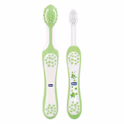 Chicco 00006961000000 brosse à dents Ensemble de brosses à dents Vert, Blanc Bébé