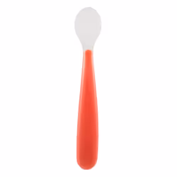 Chicco 00006828710000, Cuillère pour enfants en bas âge, Rouge, Blanc, Silicone, 0,5 an(s), Italie, 1 pièce(s)