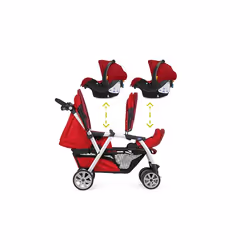 Chicco Together Poussette tandem 2 siège(s) Rouge