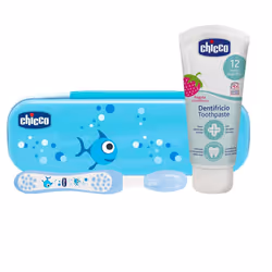 Chicco 00007533200000, Ensemble de brosses à dents, Bébé, Bleu, 1 an(s)