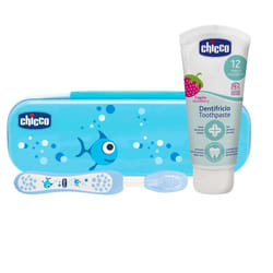 Chicco 00007533200000 brosse à dents Ensemble de brosses à dents Bleu Bébé
