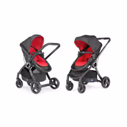 Chicco Urban Plus Poussette avec système de voyage 1 siège(s) Noir, Rouge - Vue supplémentaire 6