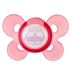CHICCO Sucette Physio Comfort Silicone - Boîte stérilisable - Rose - 6-12m