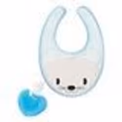 Chicco Fresh Bib Bavoir de Dentition +4m Bleu