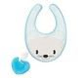 Chicco Fresh Bib Bavoir de Dentition +4m Bleu