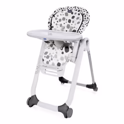 CHICCO Chaise Haute Polly Progres5 4 Roues - Anthracite - Des la naissance